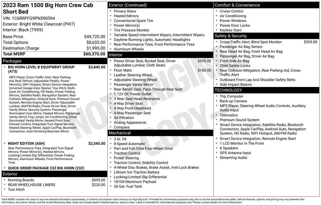 ram ram 1500 pickup 2023 1C6RRFFG9PN590594 image ram ram 1500 pickup 2023 1C6RRFFG9PN590594 image
